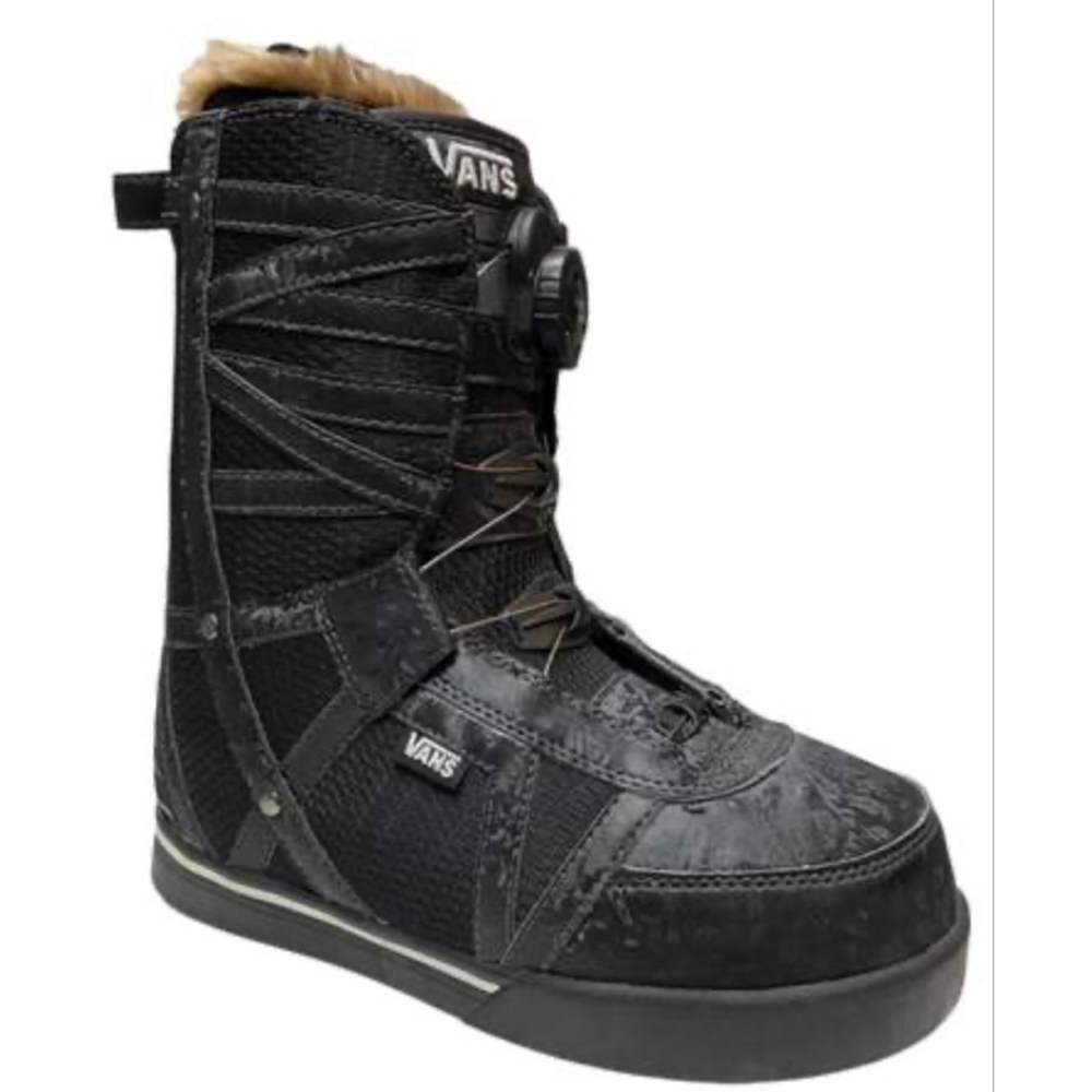 Women's Vans Encore Pro Black Snowboard Boots US 7 with BOA fit system. Faux fur